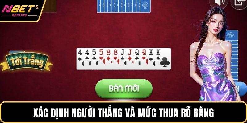 Xác định người thắng và mức thua rõ ràng